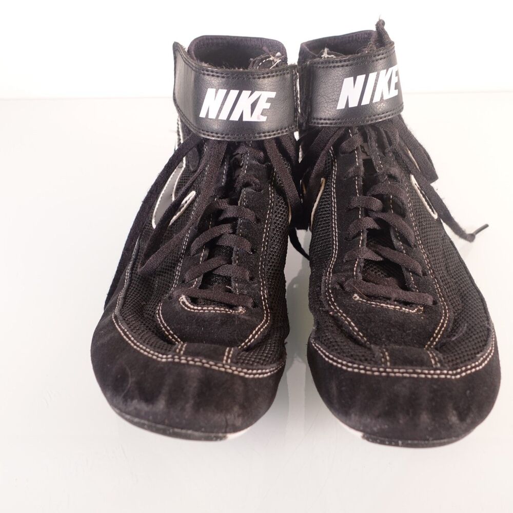 Nike Speedsweep VII Wrestling Shoes Size 7.5 Black White Swoosh Lace 366683-001